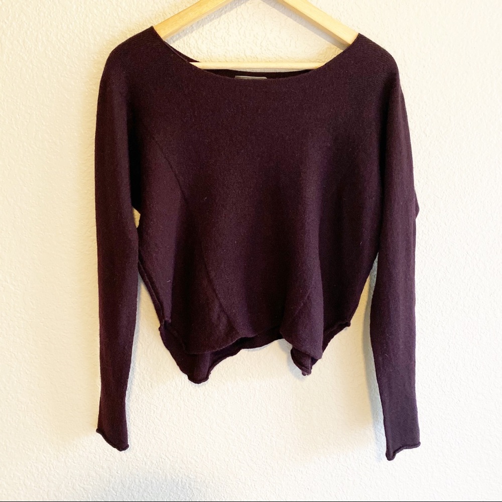 Vince. Cashmere blend dark purple sweater